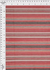 1 Yard Polyester Spandex 80 GSM Mesh Fabric Stripe Print Lightweight Soft Stretch 54" Width