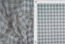 1 Yard Plaid Gingham Mesh Fabric Lightweight Stretch 54 Inches Wide