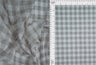 1 Yard Polyester Spandex 80 GSM Mesh Fabric Plaid Gingham Checkered Print Lightweight 54" Width