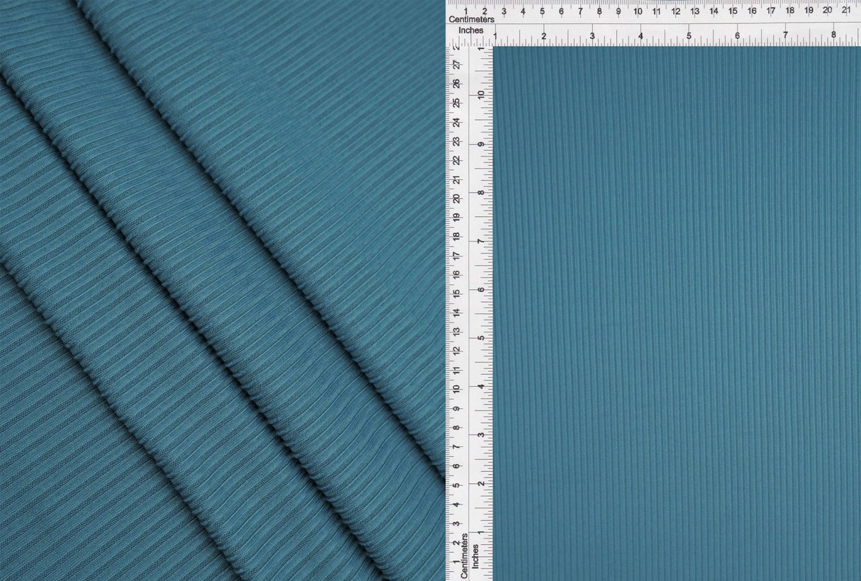 1 Yard 4x2 Yummy Rib Knit Fabric 170 GSM, 58/60'' Wide Polyester Spandex Blend