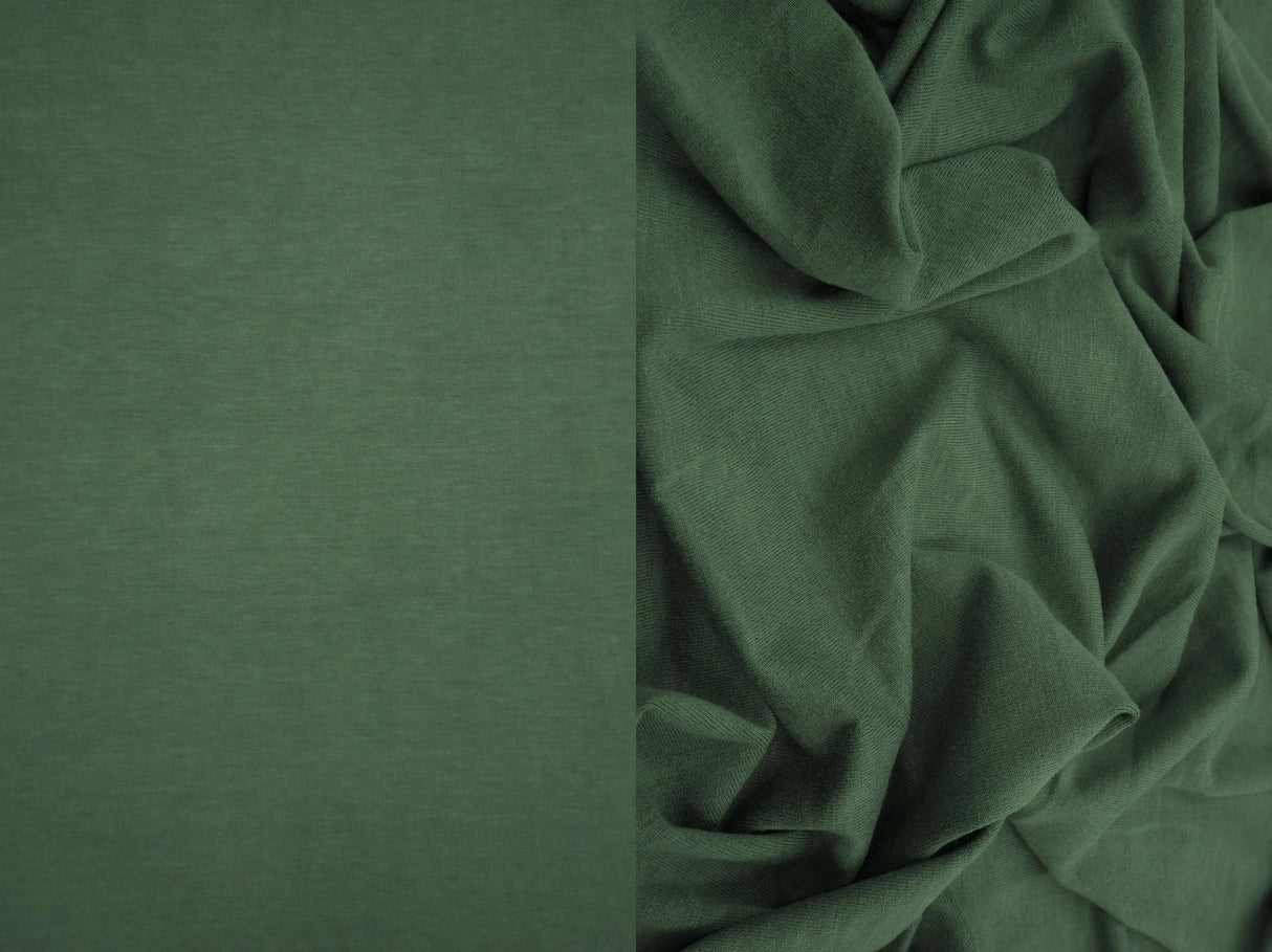 1 Yard Vortex Washed Jersey Solid Fabric, 58/60'' Wide Rayon Spandex Blend
