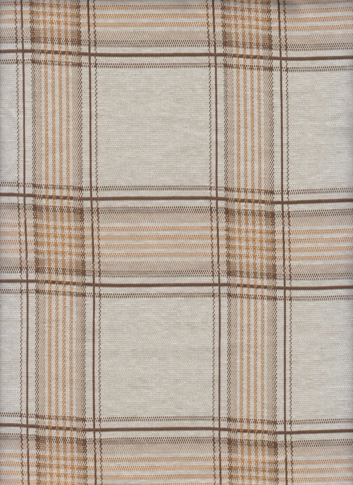 1 Yard Double Knit Jacquard Plaid Fabric, 58/60'' Wide Poly Rayon Spandex Blend