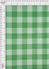 1 Yard Polyester Spandex 80 GSM Mesh Fabric Checkered Plaid Gingham Print Lightweight 54" Width