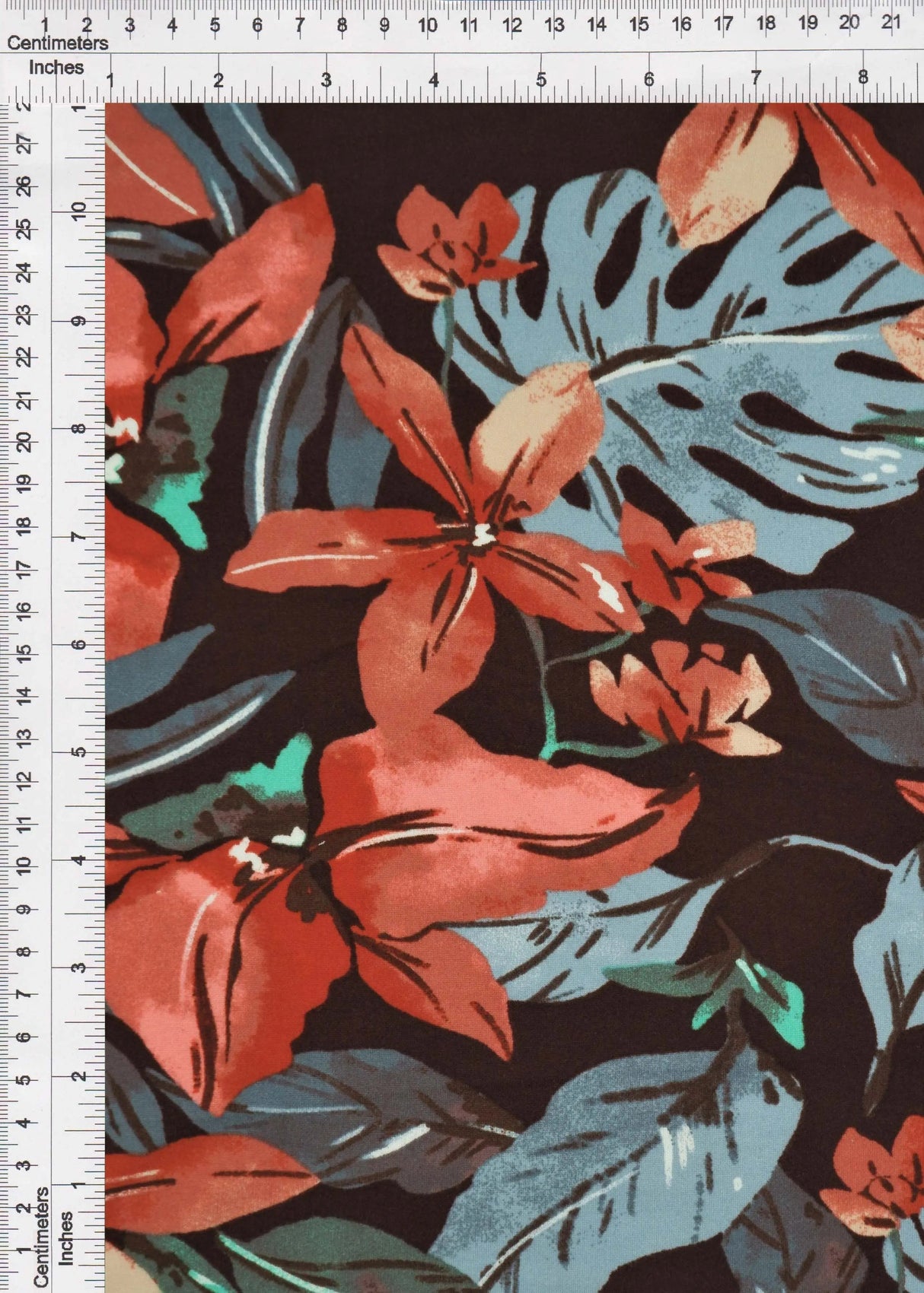 DTY Brushed Big Floral Knit Fabric, Soft Stretch Flower Print 58/60" Wide