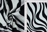 1 Yard Abstract Zebra 8x3 Yummy Rib Knit Fabric Soft Stretch 58 Inches Wide