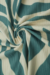 8x3 Yummy Rib Abstract Zebra Knit Stretch Fabric, Soft & Lightweight 58/60" Wide