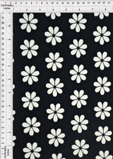 Lightweight DTY Knit with Floral Print, Soft Stretch Flower Fabric, 58/60" Wide