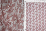 1 Yard Polyester Spandex 80 GSM Mesh Fabric Houndstooth Print Lightweight Stretch 54" Width