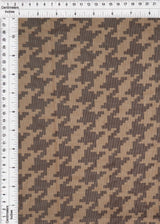 1 Yard Polyester Spandex 80 GSM Mesh Fabric Houndstooth Print Lightweight Stretch 54" Width