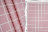 1 Yard Checkered Plaid Yummy Rib Knit Fabric 4x2 Soft Stretch 58 Inches Wide