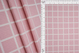 4x2 Yummy Rib Plaid Fabric Stretch Windowpane Knit, 58/60" Wide