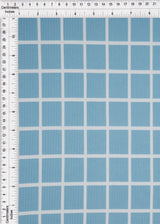 4x2 Yummy Rib Plaid Fabric Stretch Windowpane Knit, 58/60" Wide