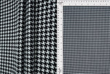 4x2 Yummy Rib Houndstooth Fabric Stretch Knit Print, 58/60" Wide