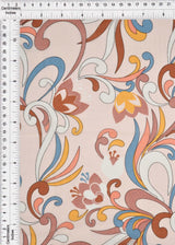 1 Yard Blush Aqua Cotton Chiffon 57/58? Wide Lightweight Semi Sheer Fabric