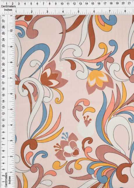 1 Yard Blush Aqua Cotton Chiffon 57/58? Wide Lightweight Semi Sheer Fabric