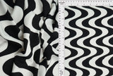 DTY Geometric Print Fabric Soft Stretch Knit, 58/60" Wide