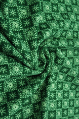 Modern Geometric Brushed DTY Knit Fabric Soft Stretch Material 58/60" Wide