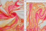 4x2 Yummy Rib Marble Print Fabric Soft Stretch Knit, 58/60" Wide