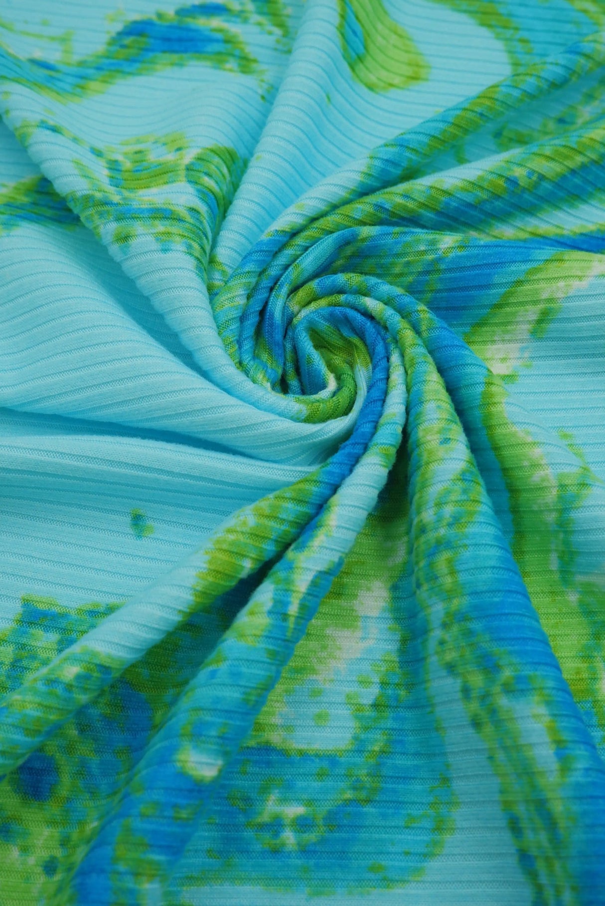 4x2 Yummy Rib Marble Print Fabric Soft Stretch Knit, 58/60" Wide