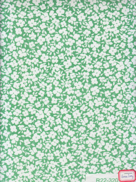 1 Yard Brushed DTY Floral Print Knit Fabric, 58/60? Wide Polyester Spandex Blend