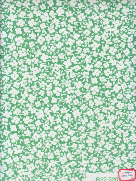 1 Yard Brushed DTY Floral Print Knit Fabric, 58/60'' Wide Polyester Spandex Blend