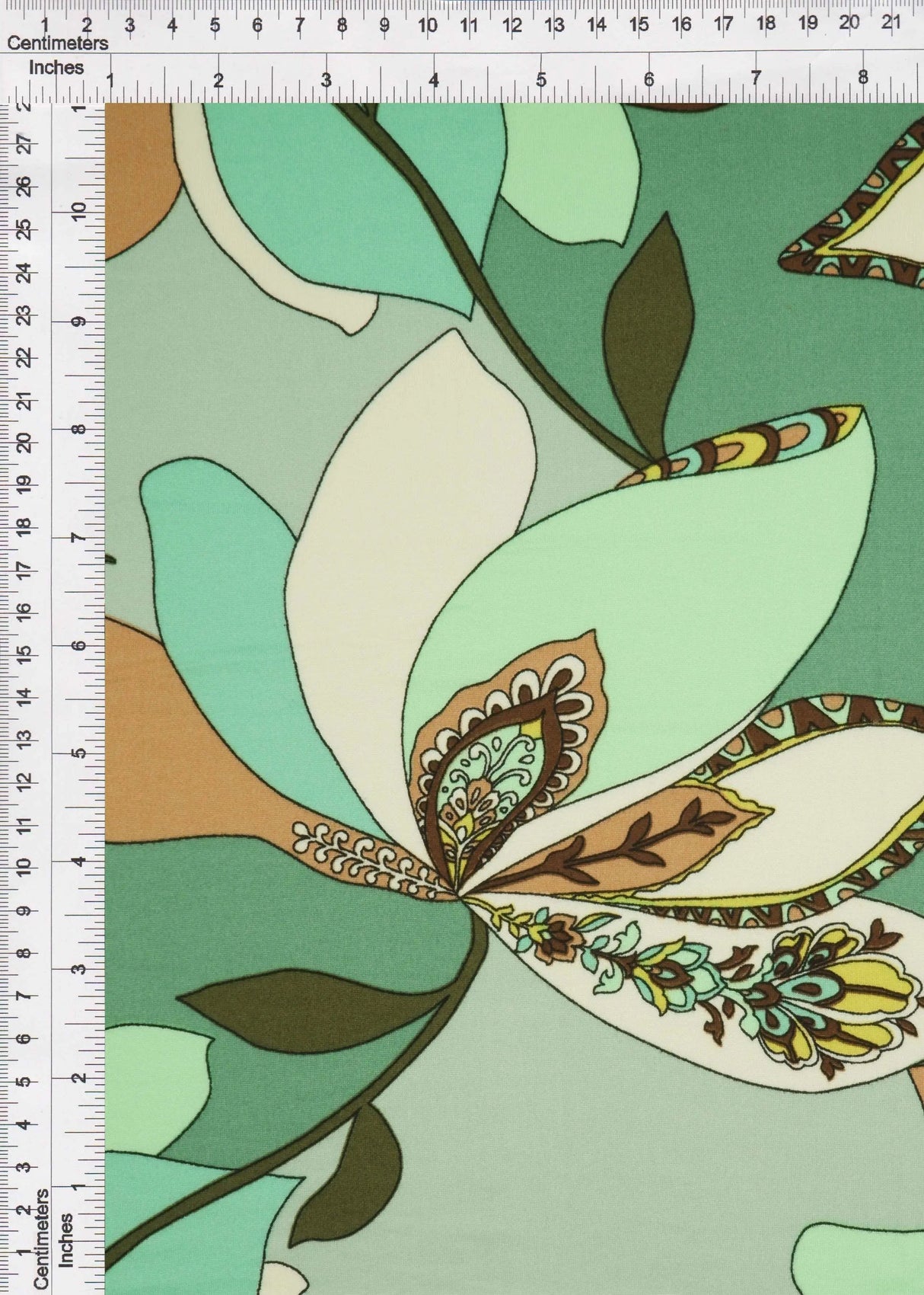 DTY Brushed Floral Fabric, Soft Stretch Flower Knit, 58/60" Wide