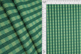 4×2 Yummy Rib Gingham Checkered Knit Soft Stretch Fabric, 87% Polyester 13% Spandex, 58/60'' Wide