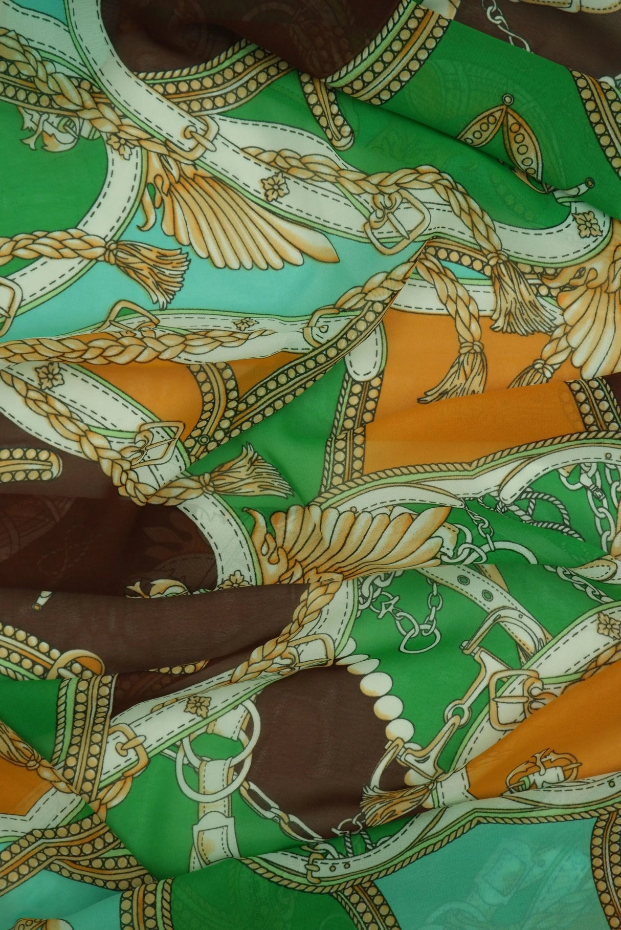 Lightweight Hi Multi Chiffon 57/58? Wide Non Stretch Blouse Print Fabric