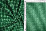 DTY Brushed Plaid Fabric, Stretch Checker Lightweight Knit, 58/60" Wide