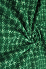 DTY Brushed Plaid Fabric, Stretch Checker Lightweight Knit, 58/60" Wide