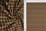 Classic Plaid Check Brushed DTY Knit Fabric Soft Stretch 58/60" Wide
