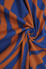 Zebra Animal Brushed DTY Knit Fabric Soft Stretch Fabric 58/60" Wide