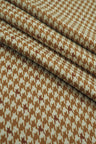 Houndstooth Double Knit Jacquard Fabric, Stretch Polyester Blend, 58/60" Wide