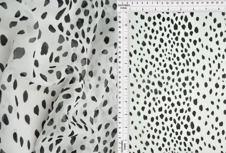 Lightweight Animal Print Cotton Chiffon 70?GSM, 57/58? Wide