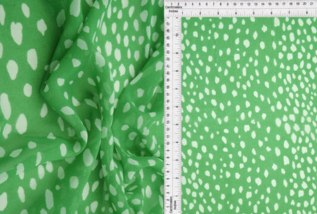 1 Yard Hi Multi Chiffon Animal Print Fabric, 57/58? Wide 100% Polyester