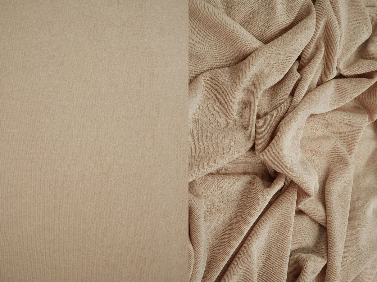 1 Yard Slinky Rib Knit Fabric 1x1 Solid Polyester Spandex Stretch 52/54 Inches