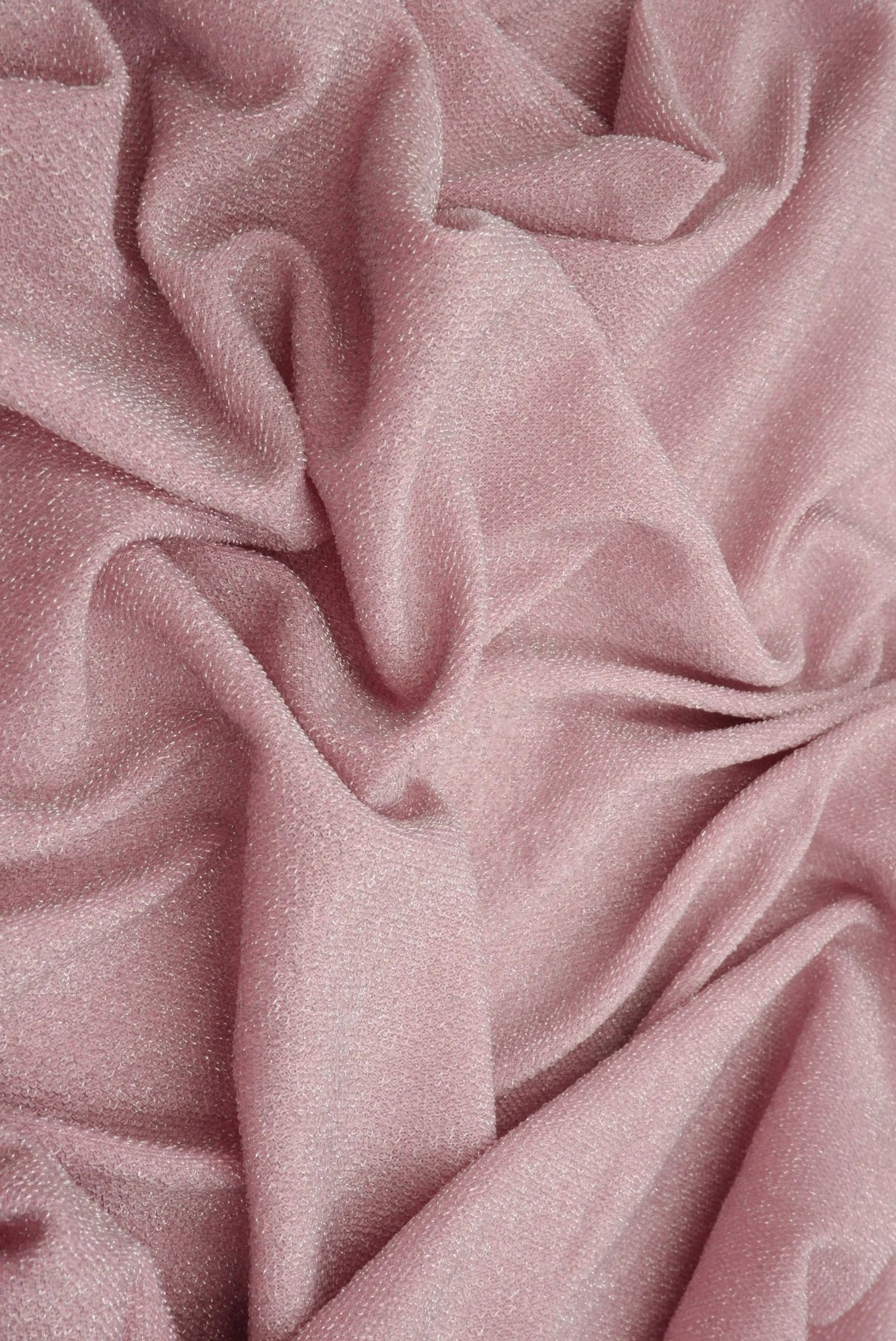 1 Yard Glitter Jersey Knit Fabric with Lurex, 150 GSM, 58/60'' Wide Stretch Blend