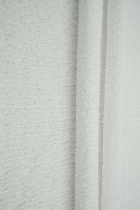 Solid Crinkle Jersey Fabric Stretch Polyester Knit, 58/60" Wide