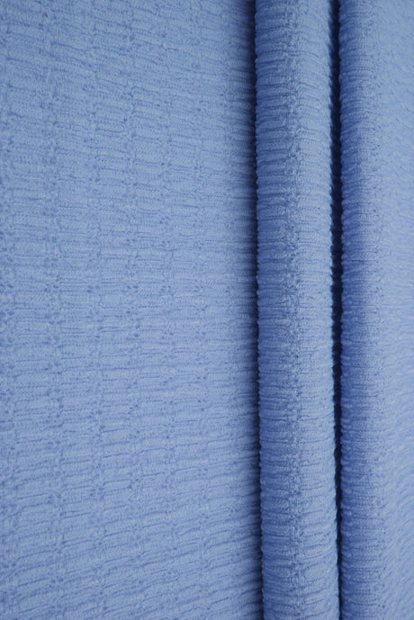 Solid Crinkle Jersey Fabric Stretch Polyester Knit, 58/60" Wide