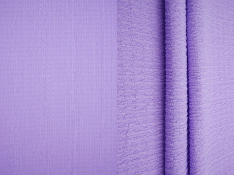 Solid Crinkle Jersey Fabric Stretch Polyester Knit, 58/60" Wide