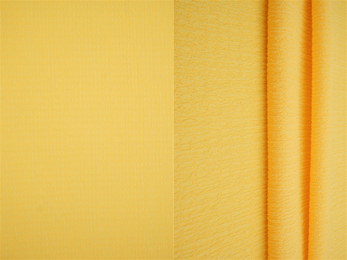Solid Crinkle Jersey Fabric Stretch Polyester Knit, 58/60" Wide
