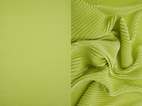 Bodre Interlock Pleated Plisse Fabric 1 Yard Lightweight Textured Drape 58/60" Wide