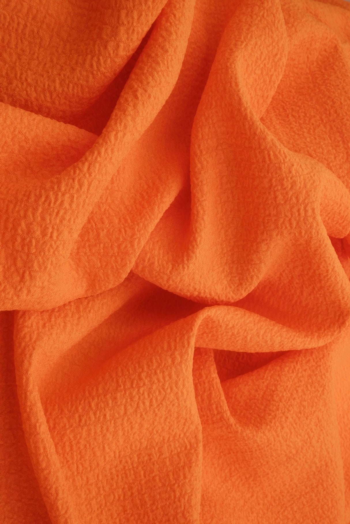 1 Yard Solid Popcorn Woven Fabric, 56/57? Wide Polyester Spandex Blend