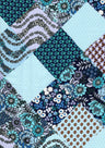 1 Yard Wool Dobby Floral Patchwork Fabric, 57/58? Wide 100% Polyester