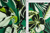 DTY Floral Print Soft Stretch Flower Fabric, 58/60" Wide, Lightweight Knit