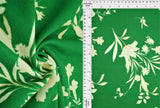 Floral Techno Crepe Fabric, Stretch Polyester Flower Print, 58/60" Wide