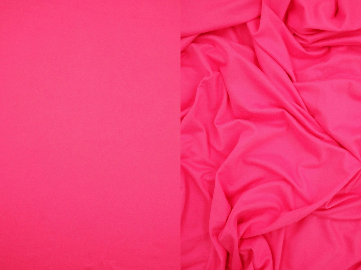 1 Yard Solid DTY Brushed Knit Fabric, 58/60'' Wide Polyester Spandex Blend