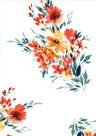 Vintage Floral Brushed DTY Knit Fabric Soft Lightweight Stretch 58/60" Wide