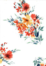 1 Yard Floral DTY Brushed Knit Fabric Soft Stretch Print 58/60 Inches Wide