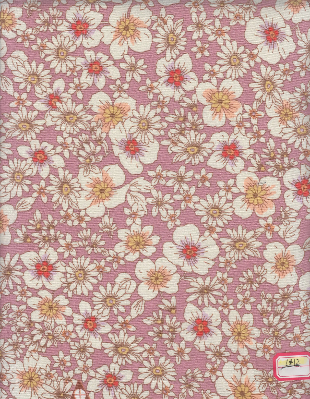 1 Yard Cey Ditsy Floral Print Fabric, 58/59? Wide 100% Polyester